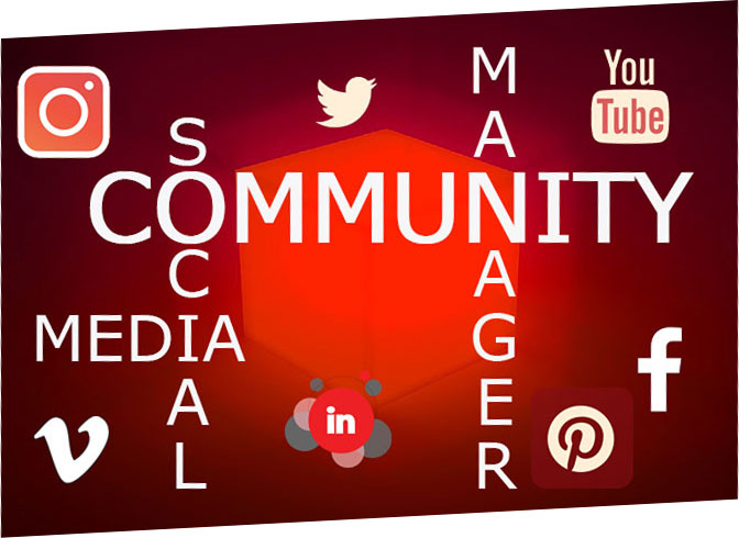 community, manager, social, media, instagram, facebook, linkedin, youtube, linkedin